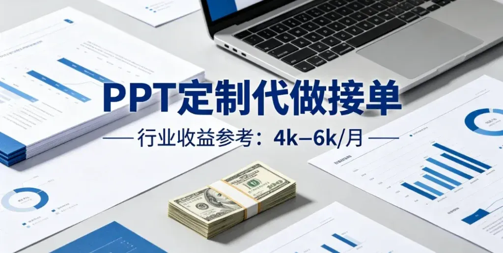 PPT定制接单怎么做？普通人靠ppt代做兼职也能稳定赚钱