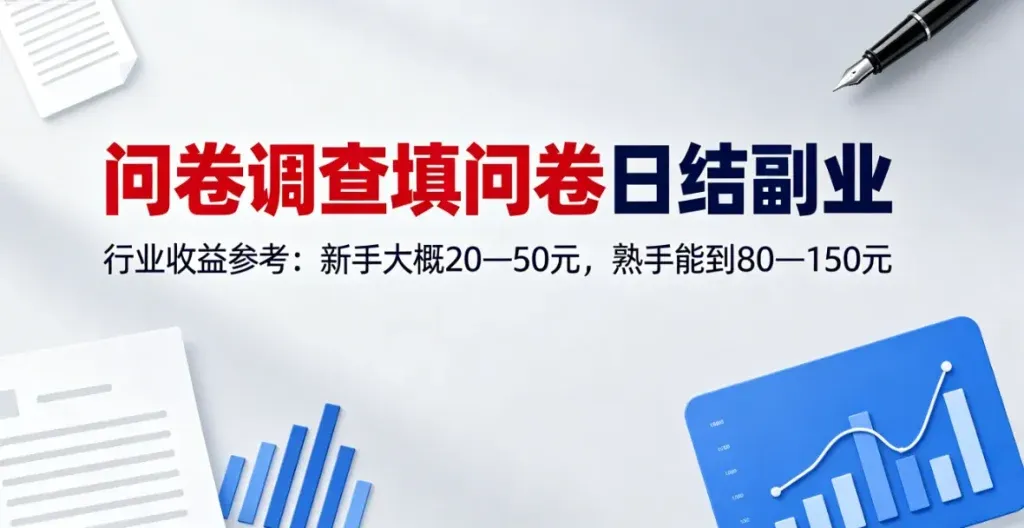 问卷调查副业是真的吗？找对靠谱平台一天也有收益