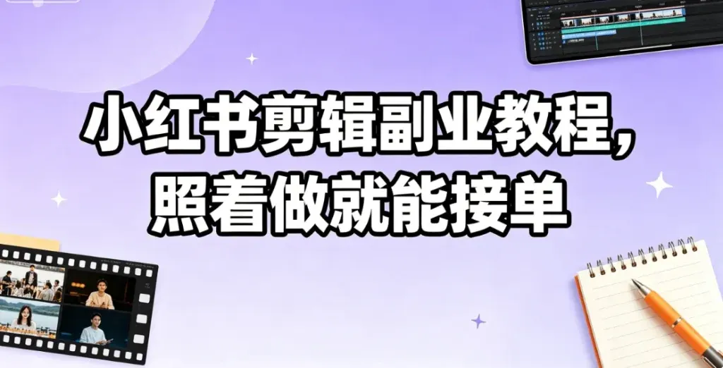 小红书视频接单，适合新手的副业方向