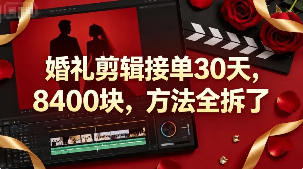 婚礼视频剪辑接单，一单到底能赚多少？