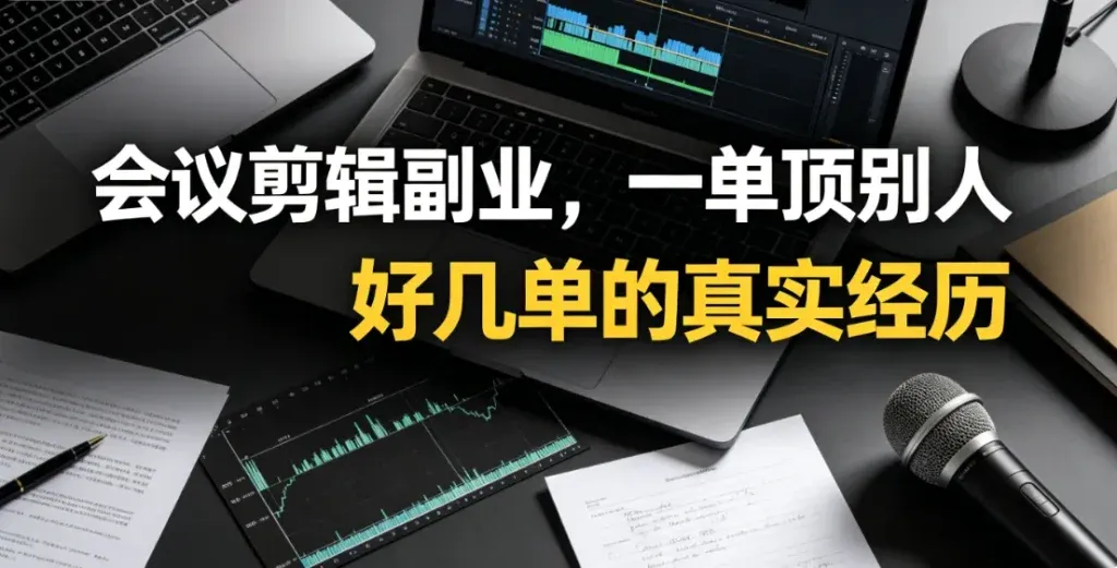 会议视频剪辑接单，一单能顶好几单