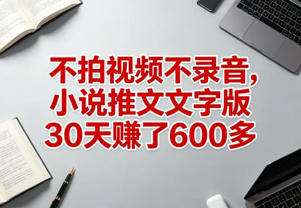 小说推文文字版，零成本也能起步的副业
