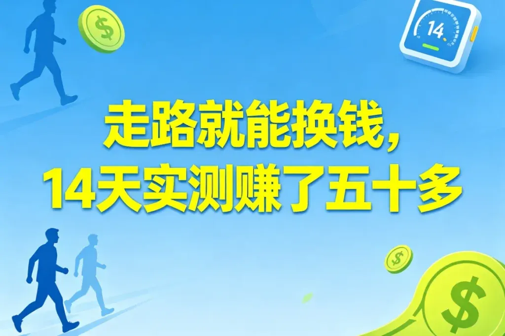走路就能换钱，每天散步也能赚零花钱