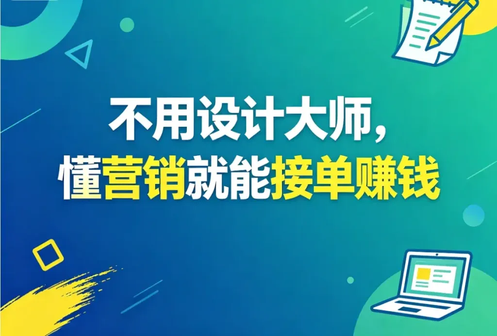 朋友圈营销海报接单，一张图上百块的副业