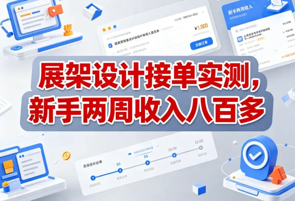 展架设计接单，新手也能干的副业