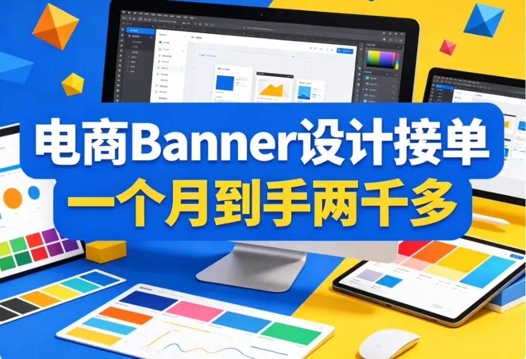 电商Banner设计接单，一张图赚上百块