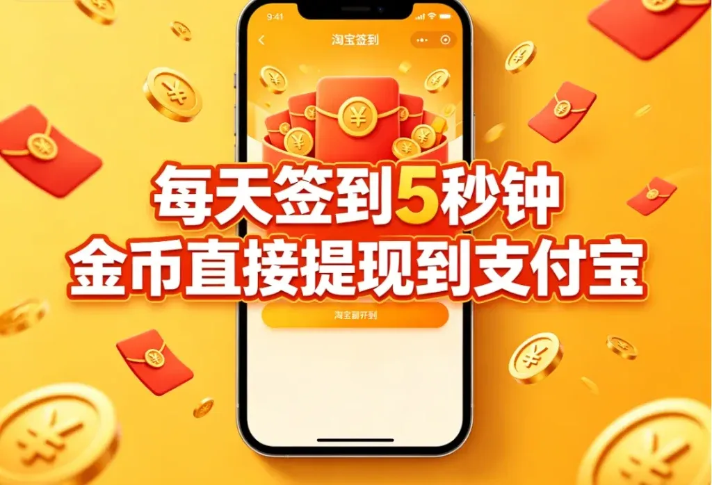 淘宝每天签到领金币，一个月能提多少？