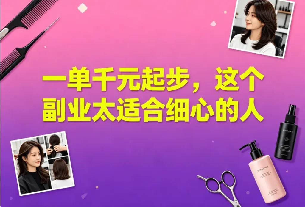 帮美发店引流拓客，一单收一千不难