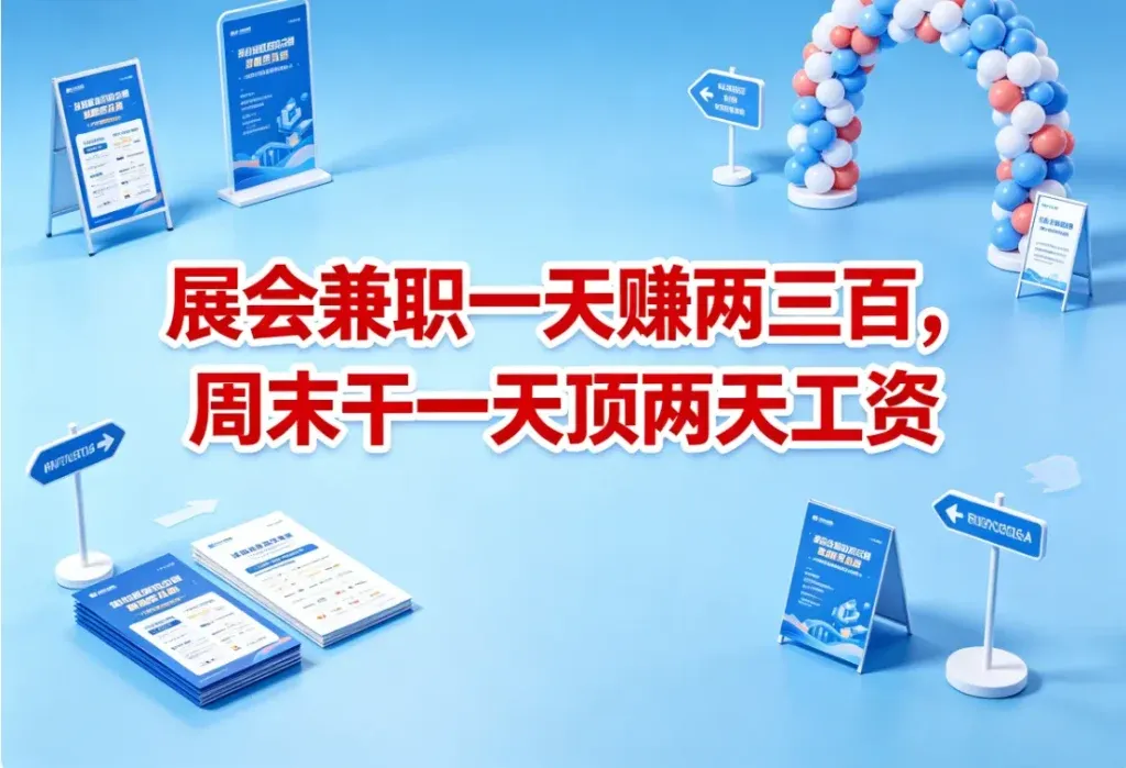 展会做兼职，一天两百到四百不难
