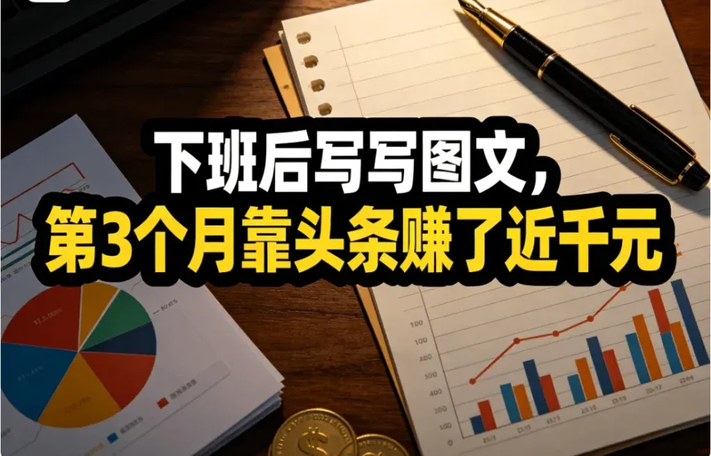 头条写图文也能赚钱？实测数据来了